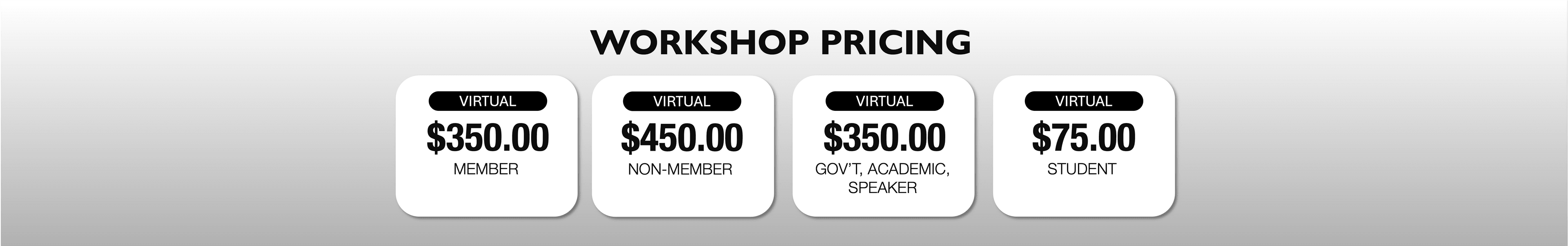 Workshop Pricing